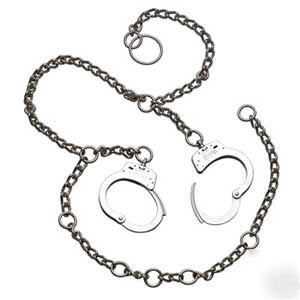 New smith & wesson - nickel restraint belly chains 
