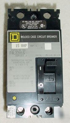 Square d circuit breaker 15 amp FAL22015 240V