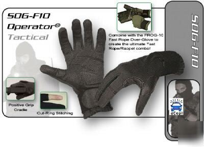 Hatch operator black cqb tactical police gloves sm
