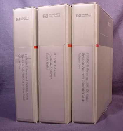 Huge set: hp 8560 spectrum analyzer manual 3 volumes