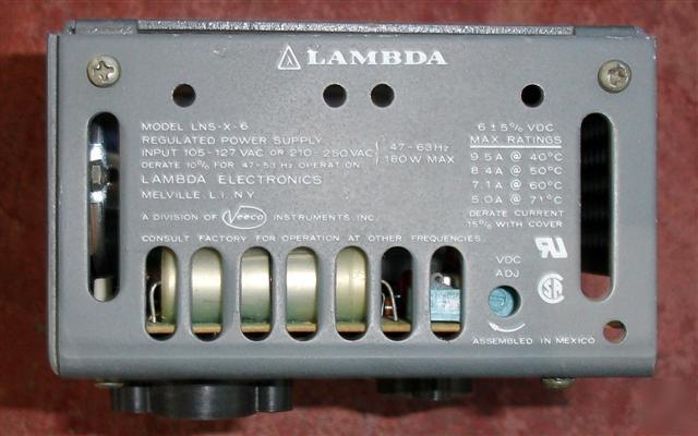 Lambda regulated power supply lns-x-6 6VDC 9AMPS
