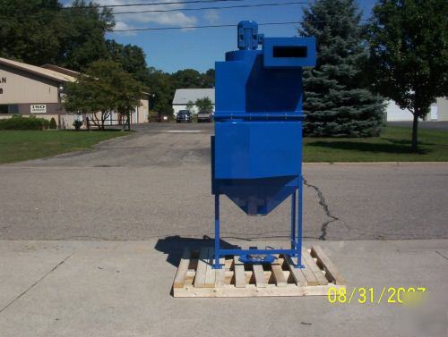 1250 cfm, 2 hp, two cartridge, dust collector