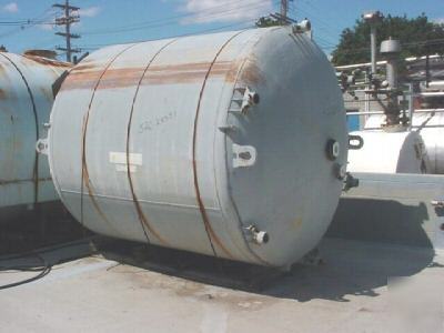 4000 gallon vertical glass lined storage tank, pfaudler