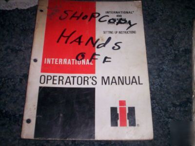 Case ih 490 tandem disk harrow operators setup manual 