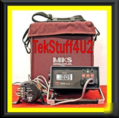 Mks 110A portable readout with 225AD baratron 10 torr
