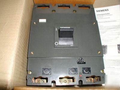 New siemens circuit breaker 630 amp 3VE7201