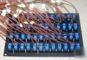 Thermocouple connector panel 48 connectors