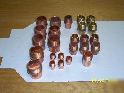 Copper male adapters 1/2
