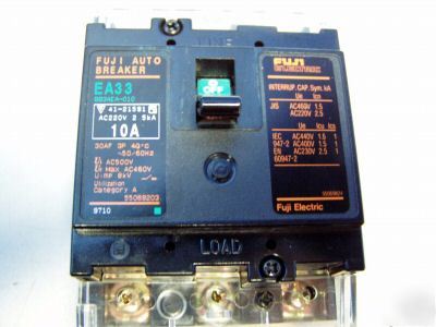 Fuji earth leakage 10A circuit breaker m/n: EA33