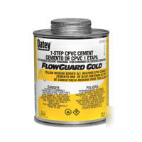 12 cans of oatey flowguard gold 1-step cpvc cement