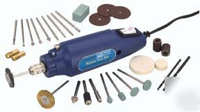High speed rotary tool set with 30 accessories