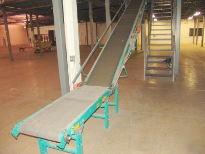 Automated conveyer for warehouse conveyor incline