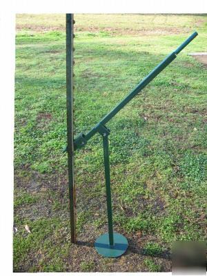 Fence post puller farm implement