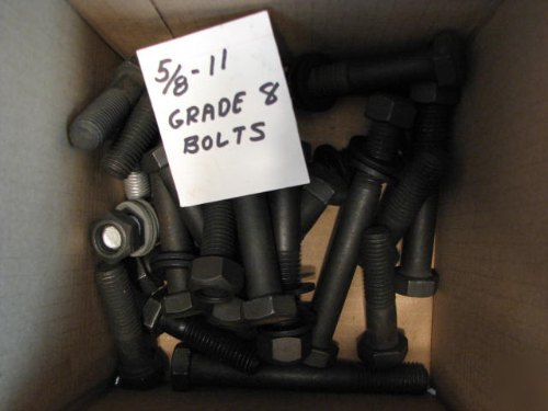 Grade 8 5/8-11 washers nut nuts lot screws bolt bolts