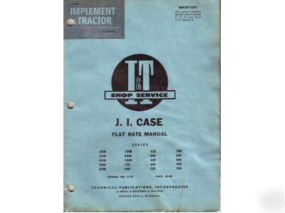 J. i. case i&t shop service flat rate manual