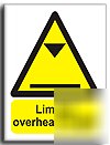 Limit.overhead height sign-a.vinyl-200X250MM(wa-107-ae)