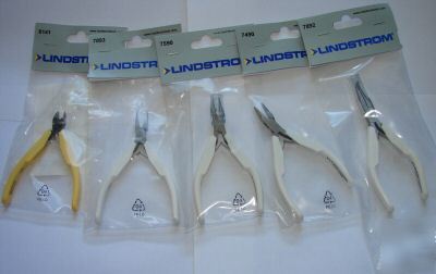 Lindstrom set 5P plier cutter jewelry tools electrical