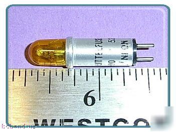 Littlefuse (neon) amber bi-pin cartridge lamp