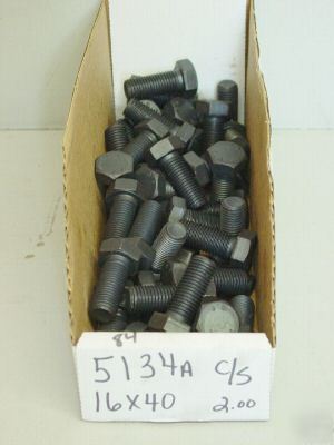 M16 - 2.0 x 40 mm metric bolts grade 8.8, qty (5)
