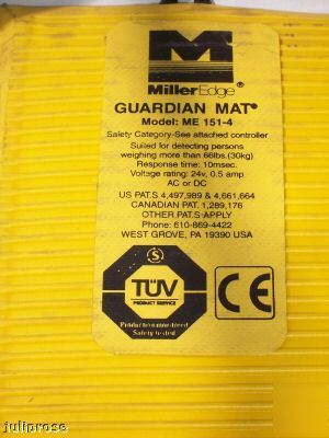 Miller edge guardian mat safe guarding mat me 151-4