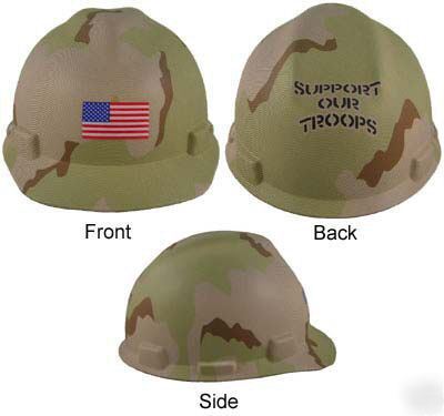 Msa freedom series american camouflage hard hat