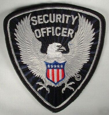 New brand security officer shoulder patch 