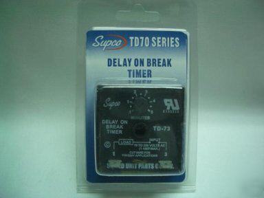 Time delay on break supco TD73 compressor protector 