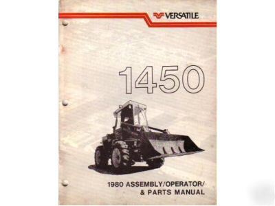 Versatile 1450 tractor assembly operator parts manual