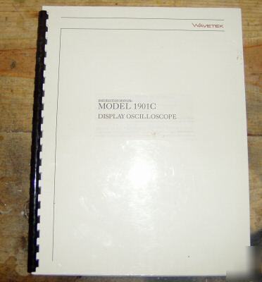 Wavetek test equipment manuals