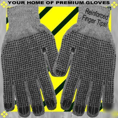 30PR premium work glove latex dot on both sides cotton