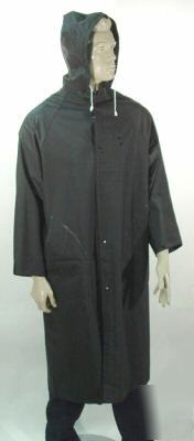 Police raincoat (black) by ironwear