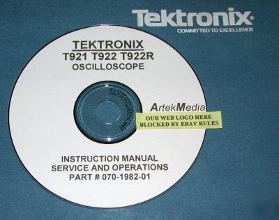 Tektronix T921 T922 T922R operating & service manual