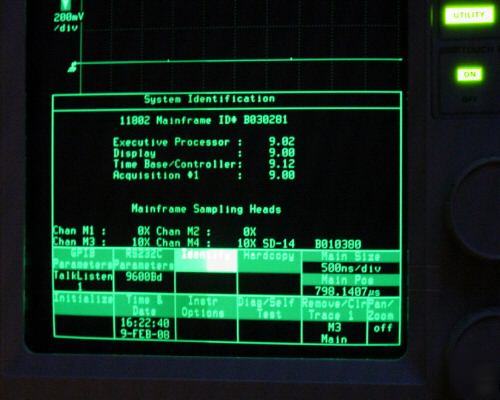 Tektronix 11802 scope 50 ghz sampling oscilloscope