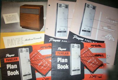 11 vintage brochures 1948 payneheat gas fired furnaces
