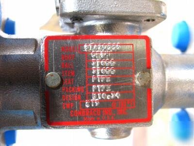 New 1/2â€ apollo ss flange type ball valve ( ) CF8M