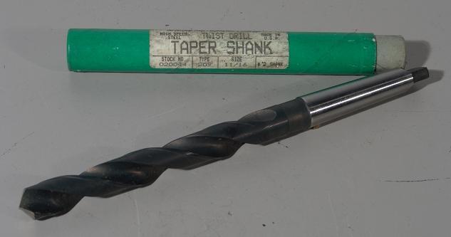 Precision twist drill taper shank#2 size 11/16 