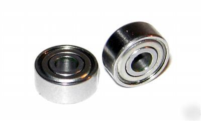 (10) SSR2-zz stainless steel bearings, 1/8 x 3/8, R2-zz