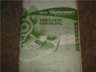 1973 johnson service manual for 6HP models 6R73, 6RL73