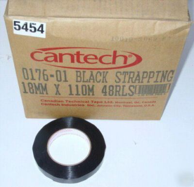*48 rolls* cantech 18MM x 110M black strapping tape
