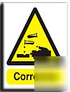 Corrosive sign-s. rigid-200X250MM(wa-049-re)