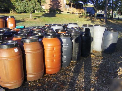 Food grade plastic barrels 25-55-65 gallon