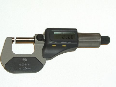 IP54 coolant proof electronic micrometer 25 mm / 1 inch