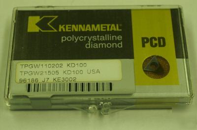 Kennametal pcd diamond inserts tpgw-21505 KD100