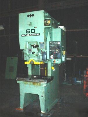 66 ton komatsu OBS60-2 single crank gap frame press,'84