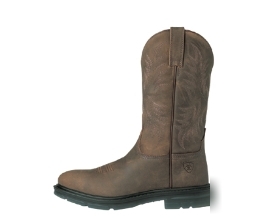 Ariat steel toe work boot 10 1/2 d distressed brown