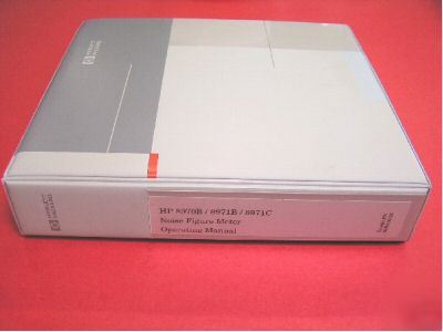 Hp 8970B/8971B/8971C operating manual - original