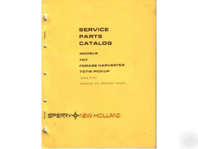 New holland 707 harvester 707W pickup service manual