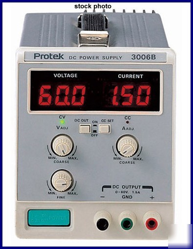Protek 3006B dc power supply with calibration/warranty