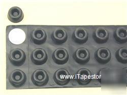 24 adhesive-backed black rubber feet -SJ5009 3M bumpons