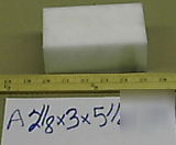 Acetal delrin virgin white 2.125 X3 X5.25